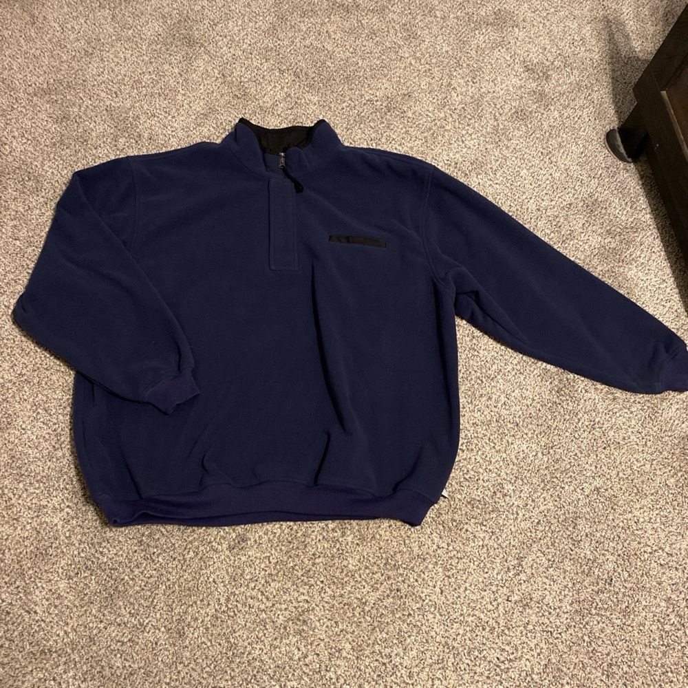 Jos. A. Bank Men's Leadbetter Deep Blue Zip-Up Sweater